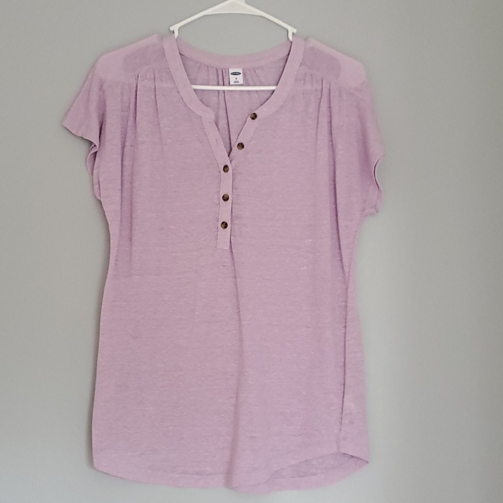 Old Navy Partial Button Down Blouse